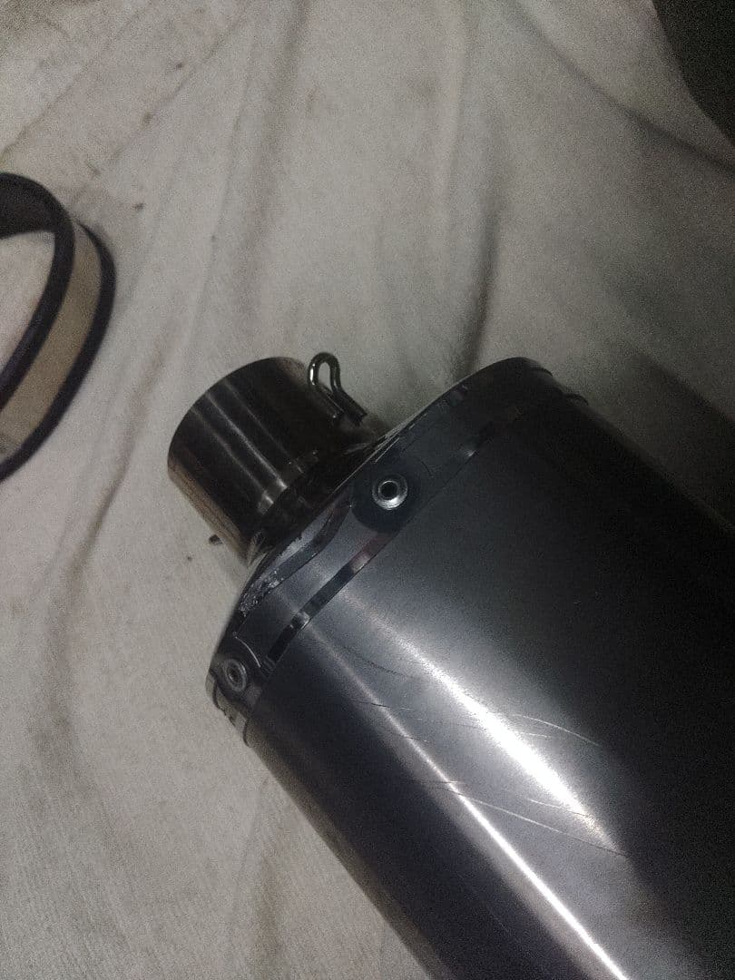 WR'S ステンレス サイレンサークランプ付き　中古　美品