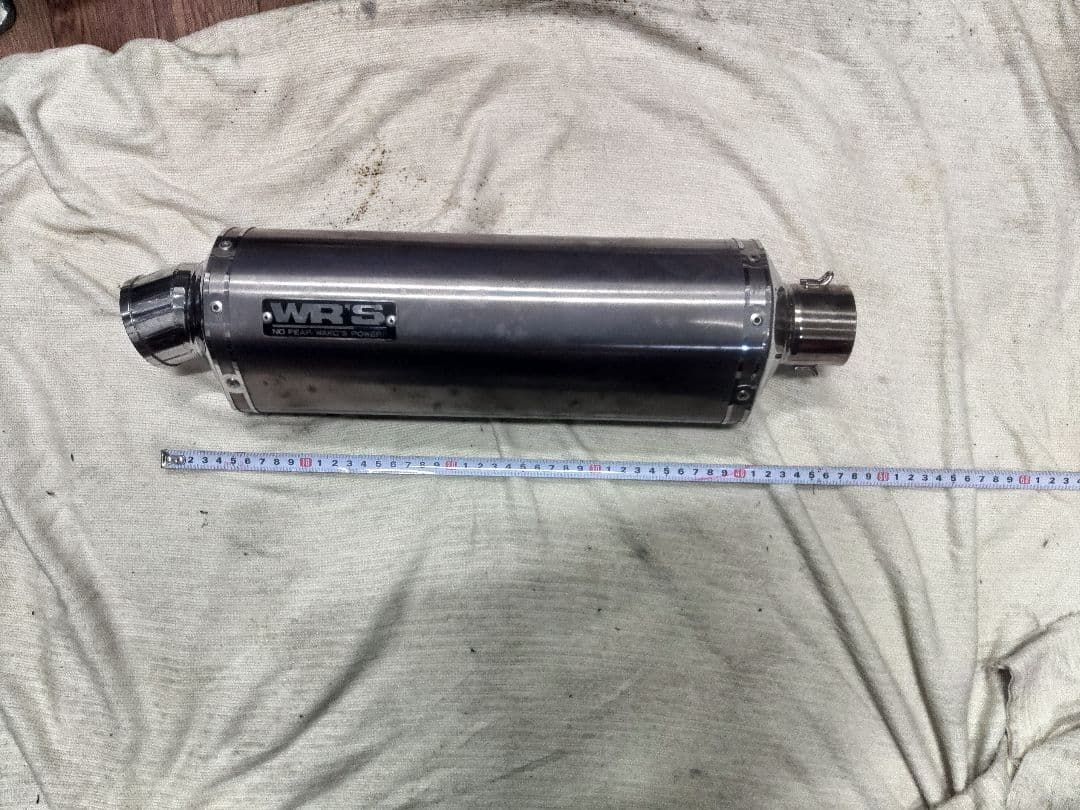 WR'S ステンレス サイレンサークランプ付き　中古　美品