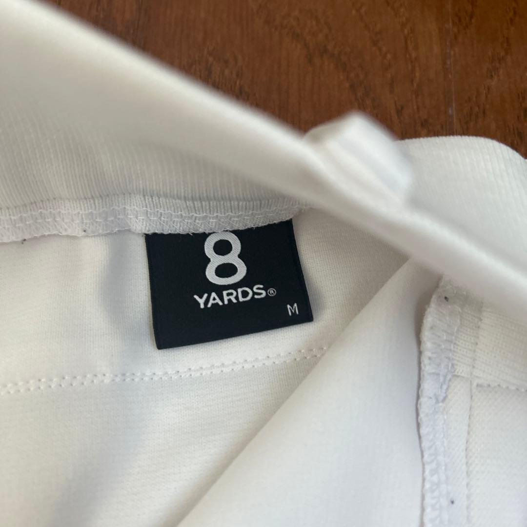 8YARDS メンズ ゴルフパンツ ホワイト　ジョガーパンツ