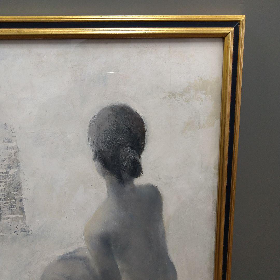絵画！画家！串田都美雄！裸婦画額縁78×60×2cm