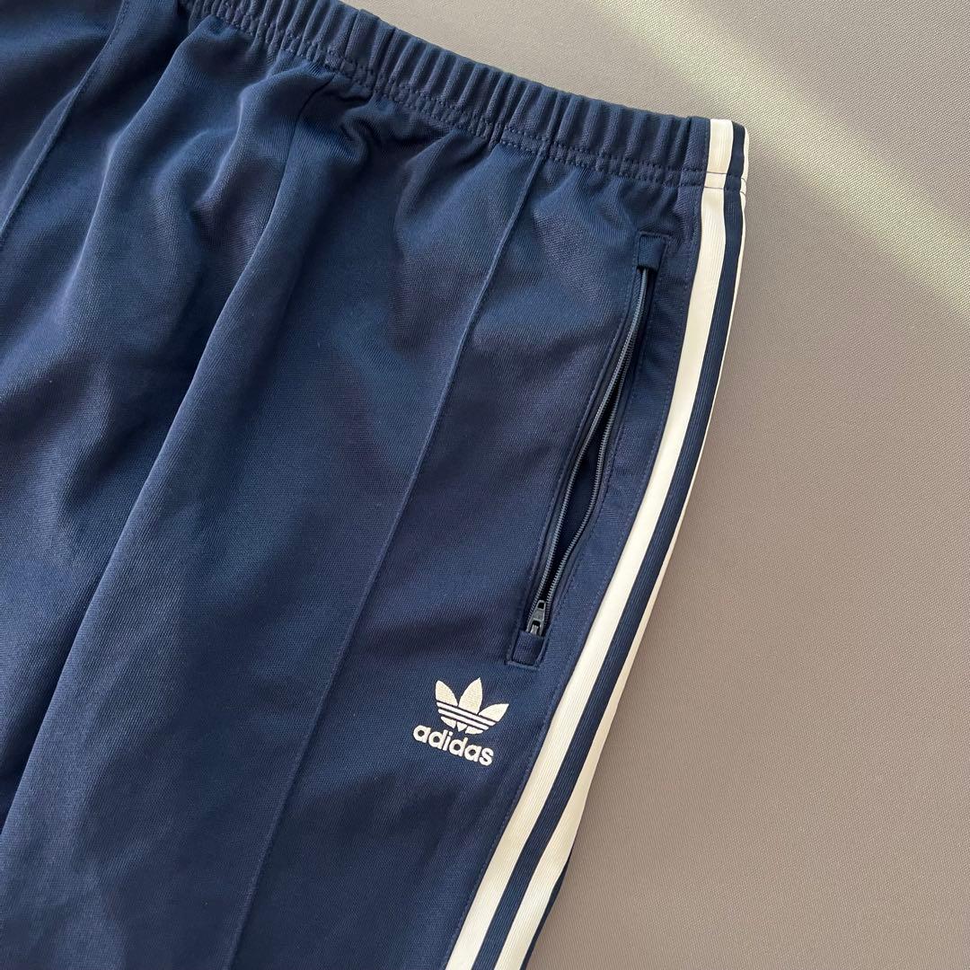 adidas アディダス　ベッケンバウアー　セットアップ　紺色　白　メンズ　上下