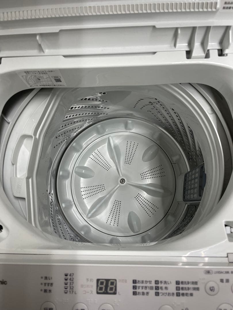 Panasonic パナソニック　NA-F5B3 洗濯機　2025年製　美品