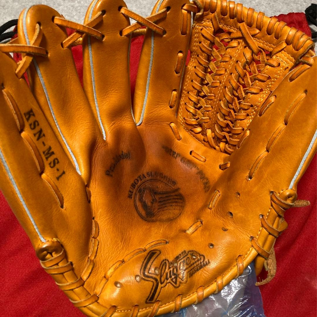 久保田スラッガー 一般 大人用 軟式 左 野球 グローブ グラブ ◎日本製 良品
