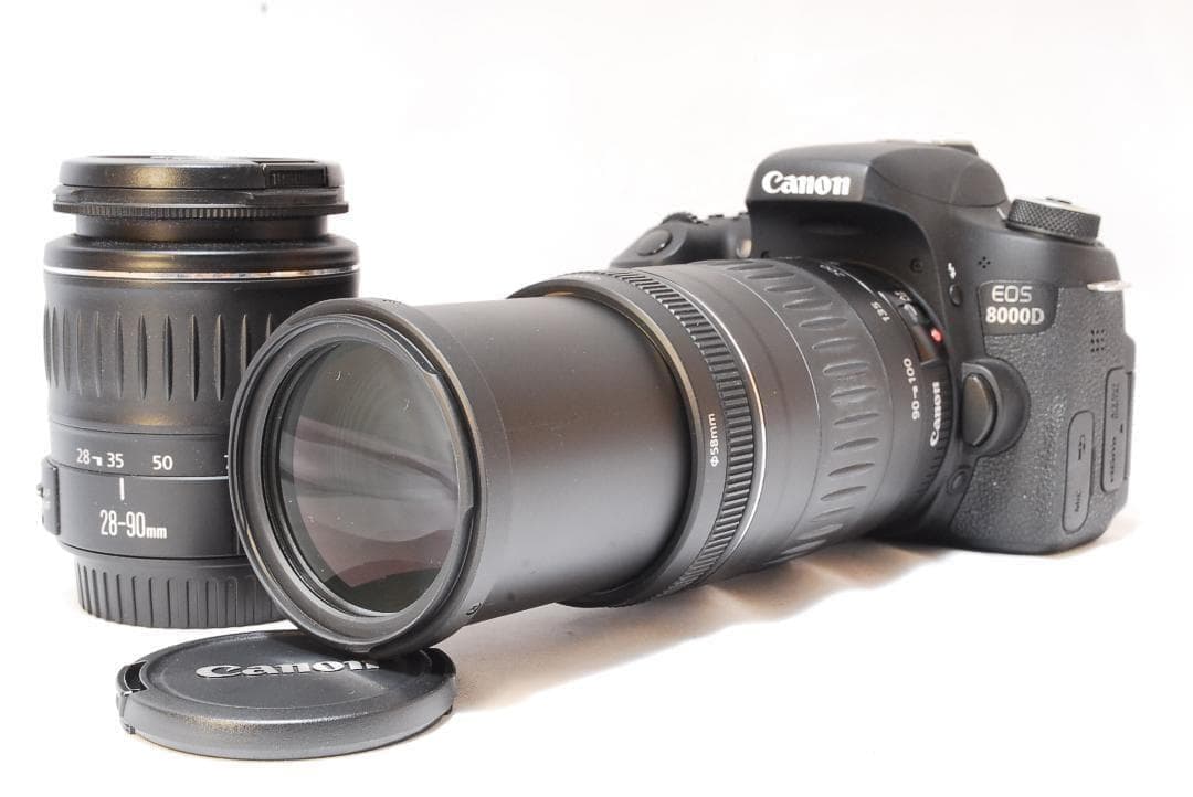 迫力の超望遠✨Canon EOS 8000D✨ダブルレンズセット Wi-Fi接続
