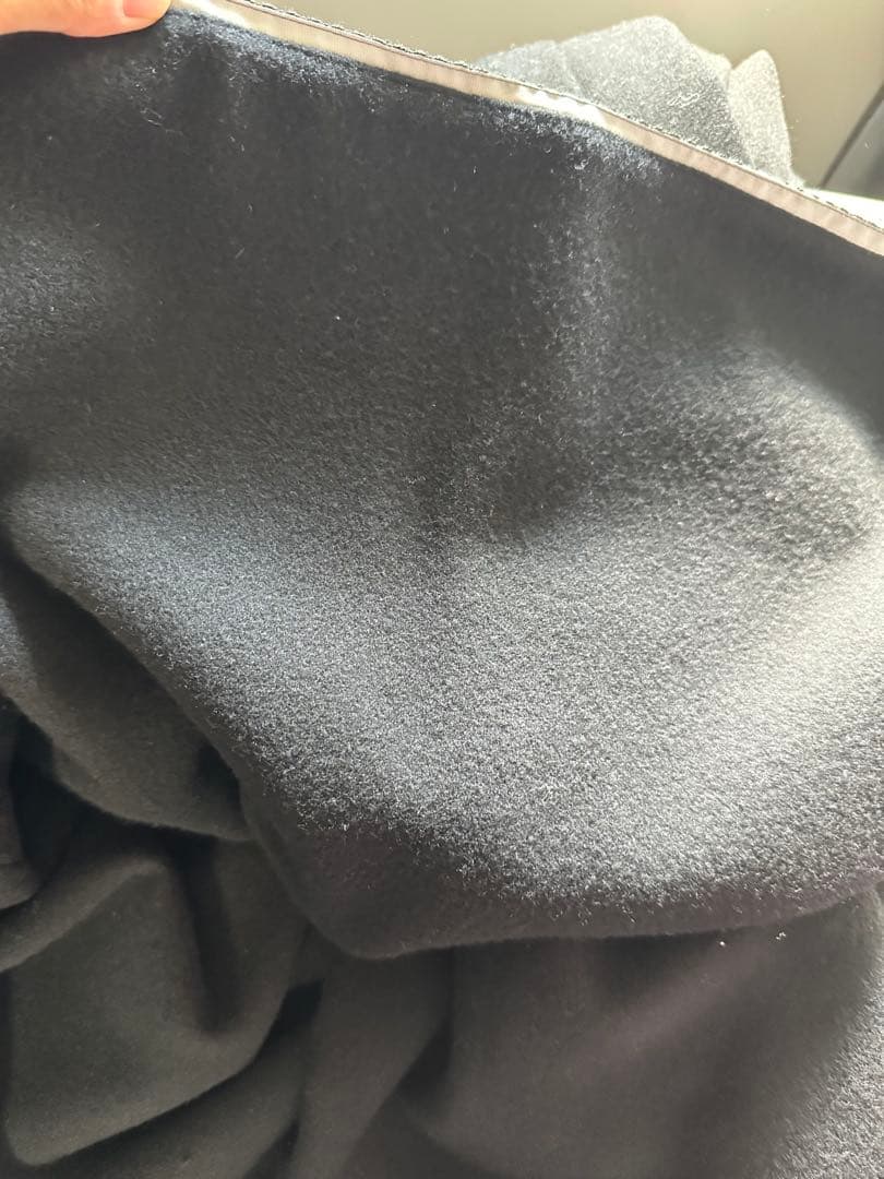 BORDERS at BALCONY ウールワンピース 七分袖 ストライプ36