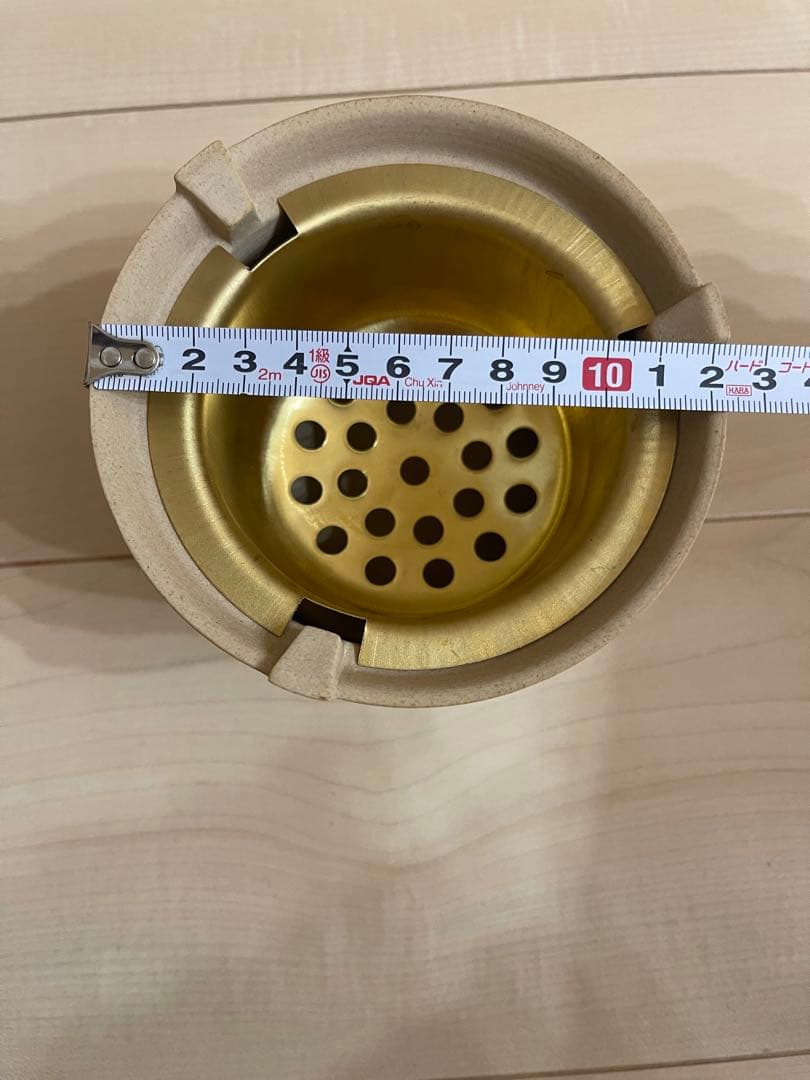 陶製茶道具 円形 火鉢　涼炉　鉄瓶用 即購入◯ 値下げ不可