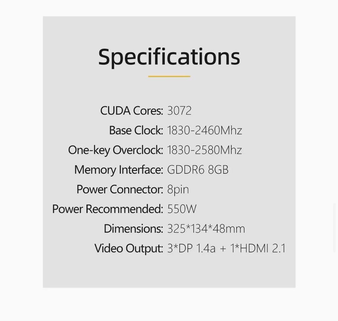 グラフィックボード・グラボ・ビデオカード GeForce Colorful RTX 4060 Ultra W OC 8GB