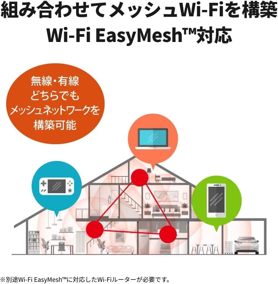 バッファロー WiFi 無線LAN 中継機 Wi-Fi 6 11ax