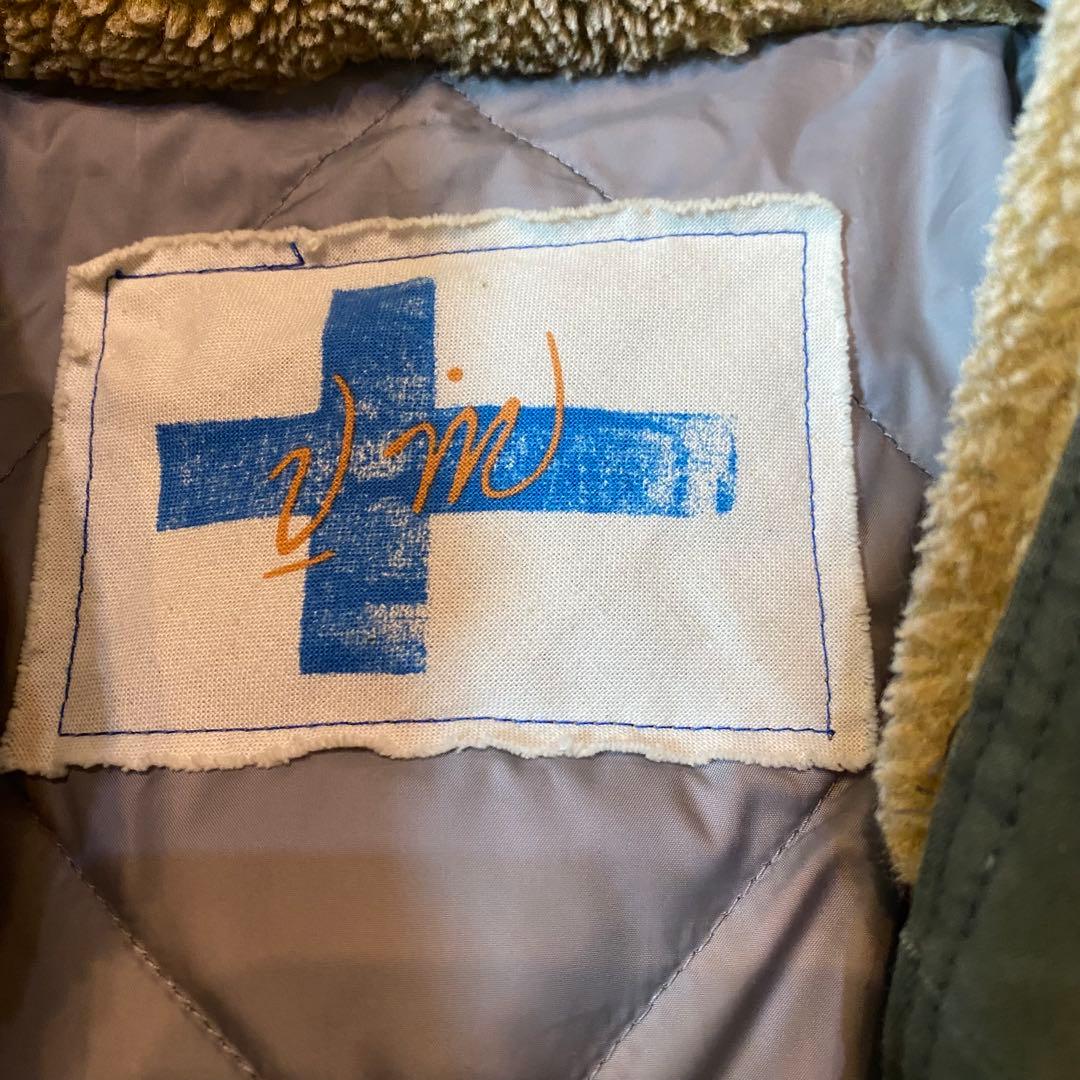 Vm ヴーム ミリタリーモッズコート 中綿ライナー付き カーキ フード 4