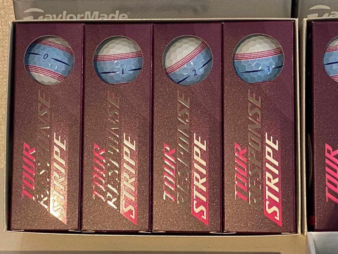 新品 テーラーメイド ツアーレスポンス ストライプ ゴルフボール 34個