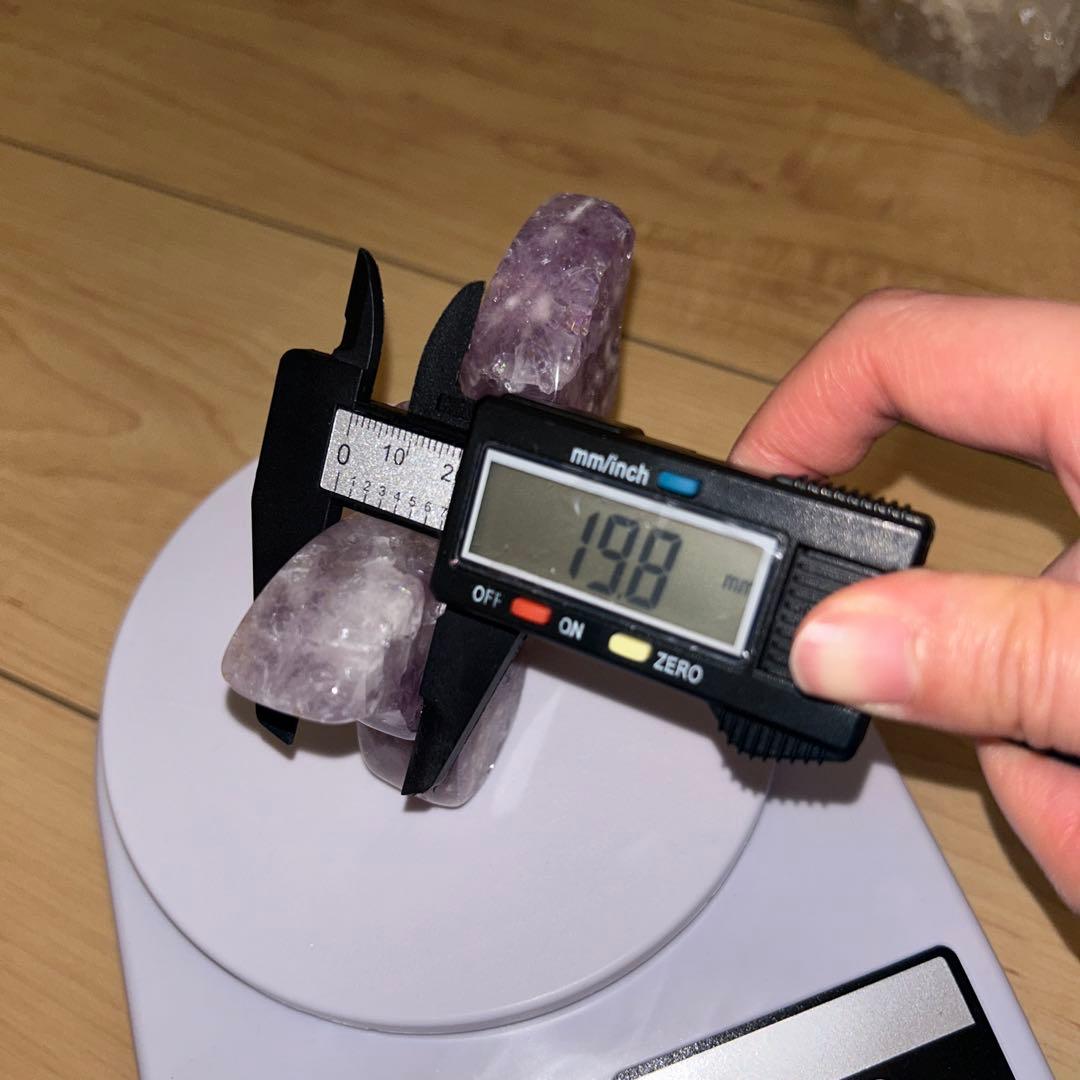 ハイグレード AAA商品 ピンクアメジスト 蝶々 天然石 結晶