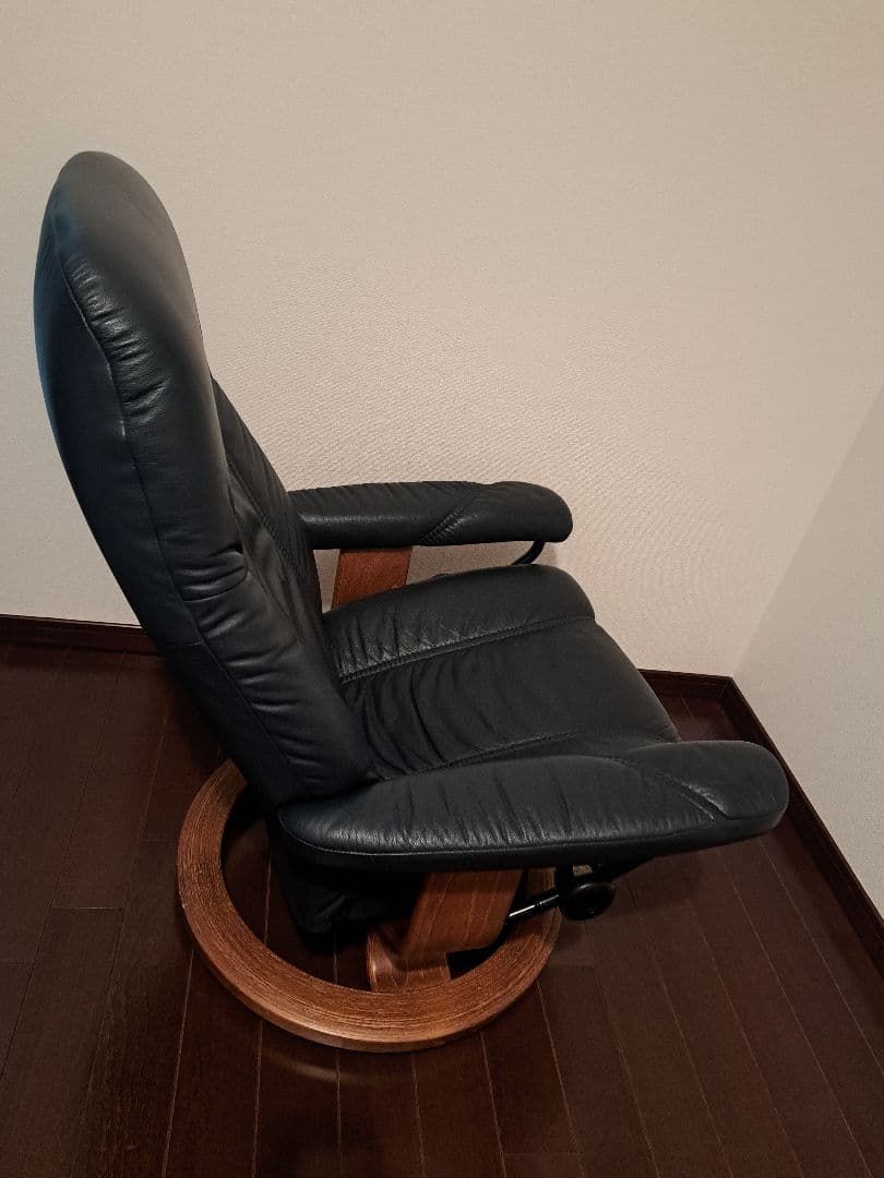 EKORNES　エコーネスストレスレス　チェア　椅子　紺色　ネイビー　ソファー