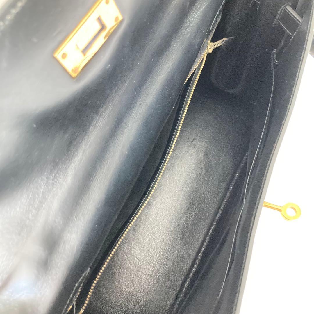 希少 エルメス ケリー 32 トワルアッシュ ブラック 〇F刻印