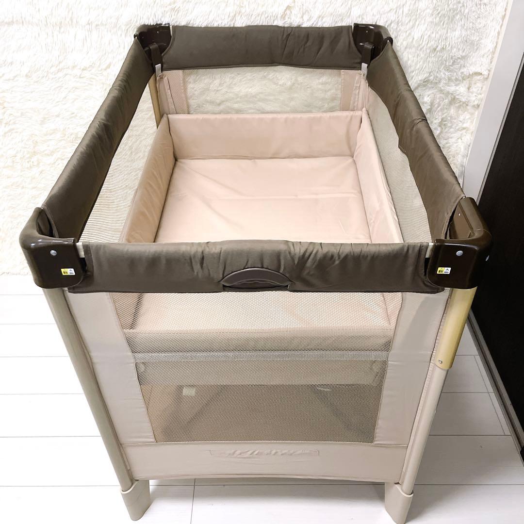 Aprica アップリカ ベビーベッド ココネル ココア 程度良好 美品