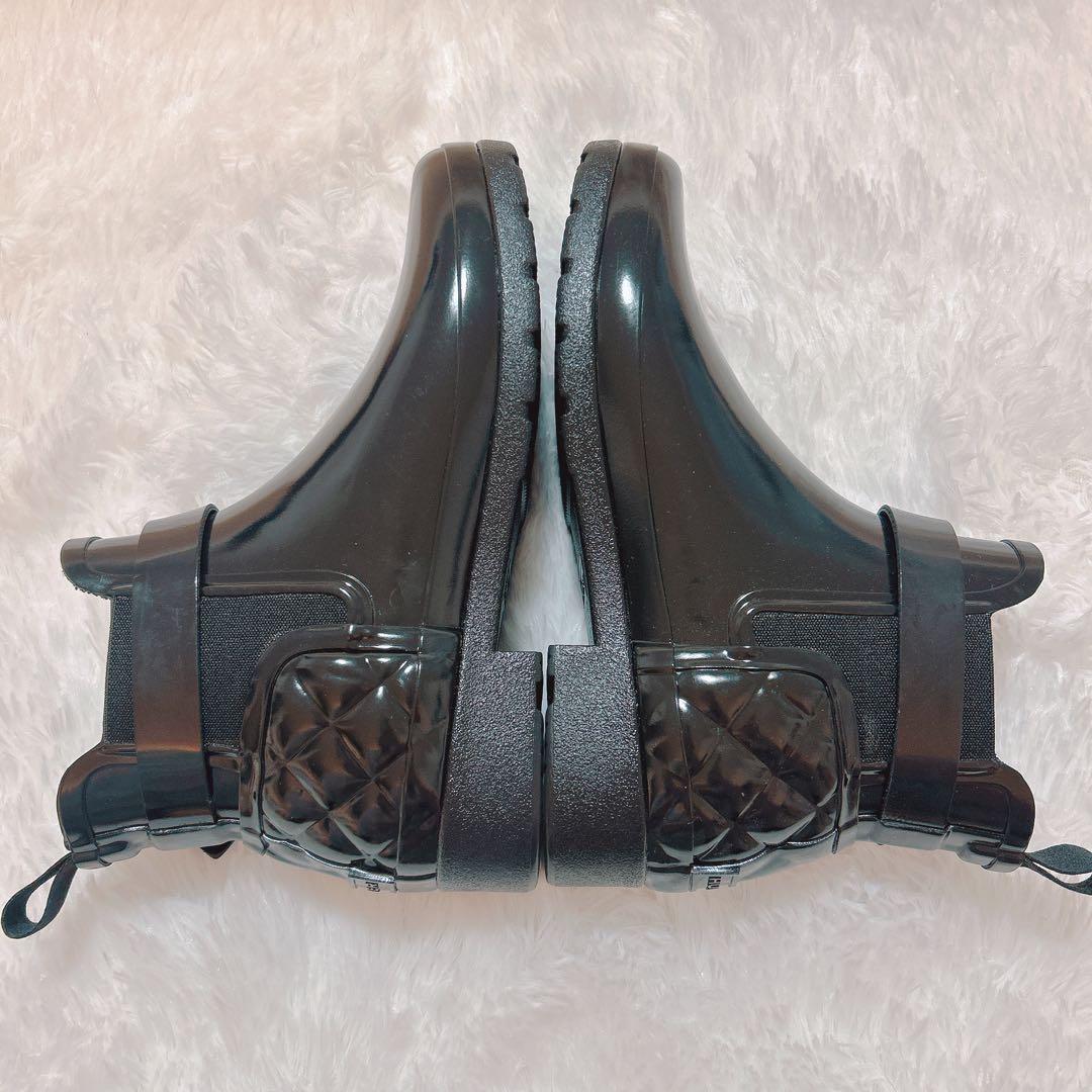 HUNTER ハンター　レインブーツ　サイドゴア　ブラック23㎝