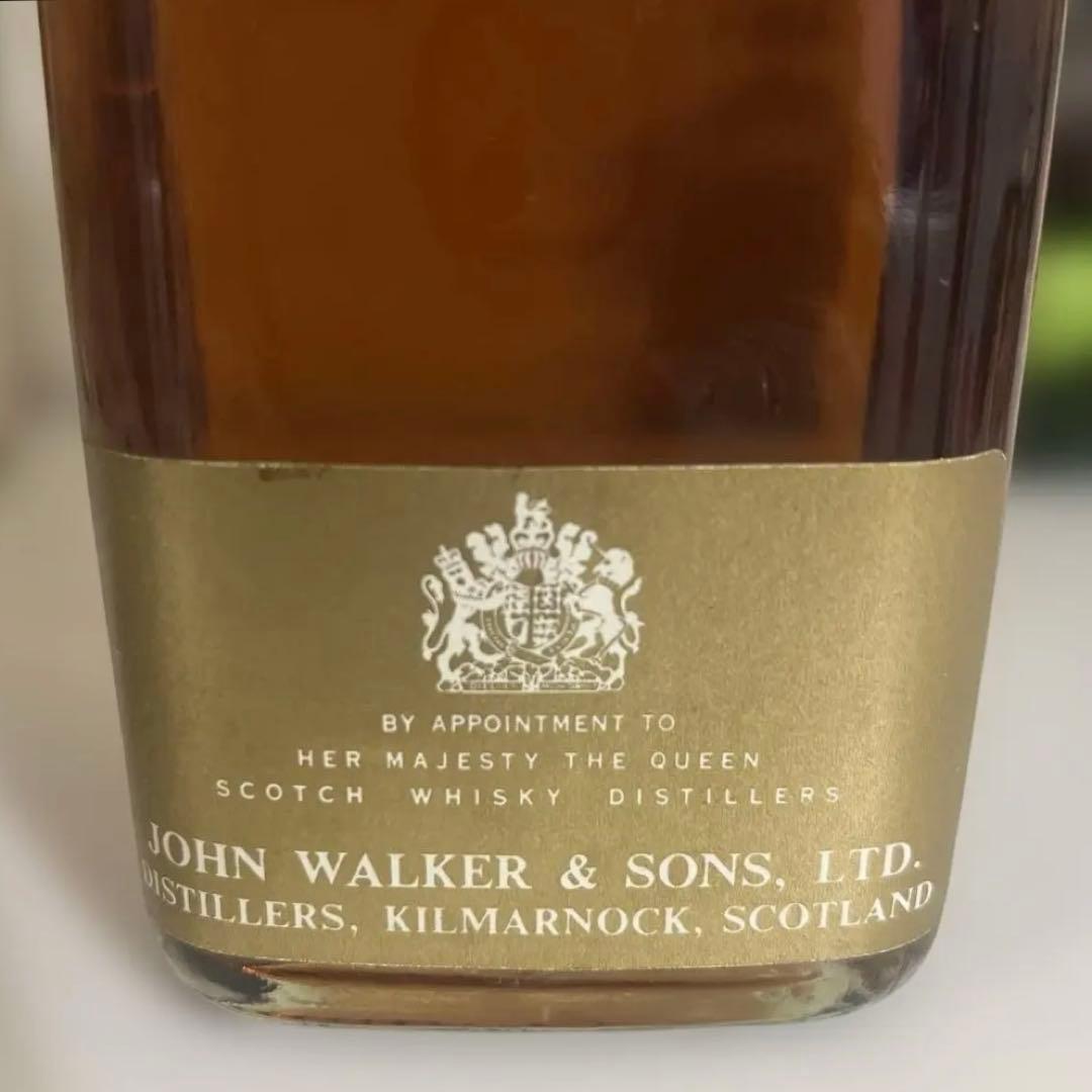 【未開封】ジョニーウォーカー ブラックラベル 金キャップ 白紋章 1L 古酒