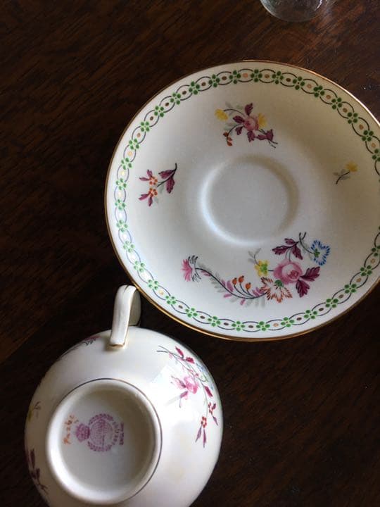 アンティーク　ミントン　トリオセット