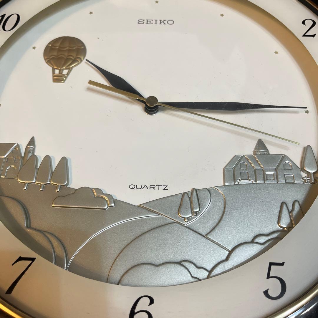 SEIKO 掛け時計　QUARTZ レトロ〔美品〕動作確認済み