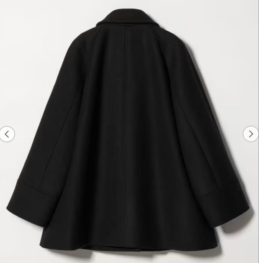 まぐ様)Steven Alanウール カシミヤ テント ショートコート黒