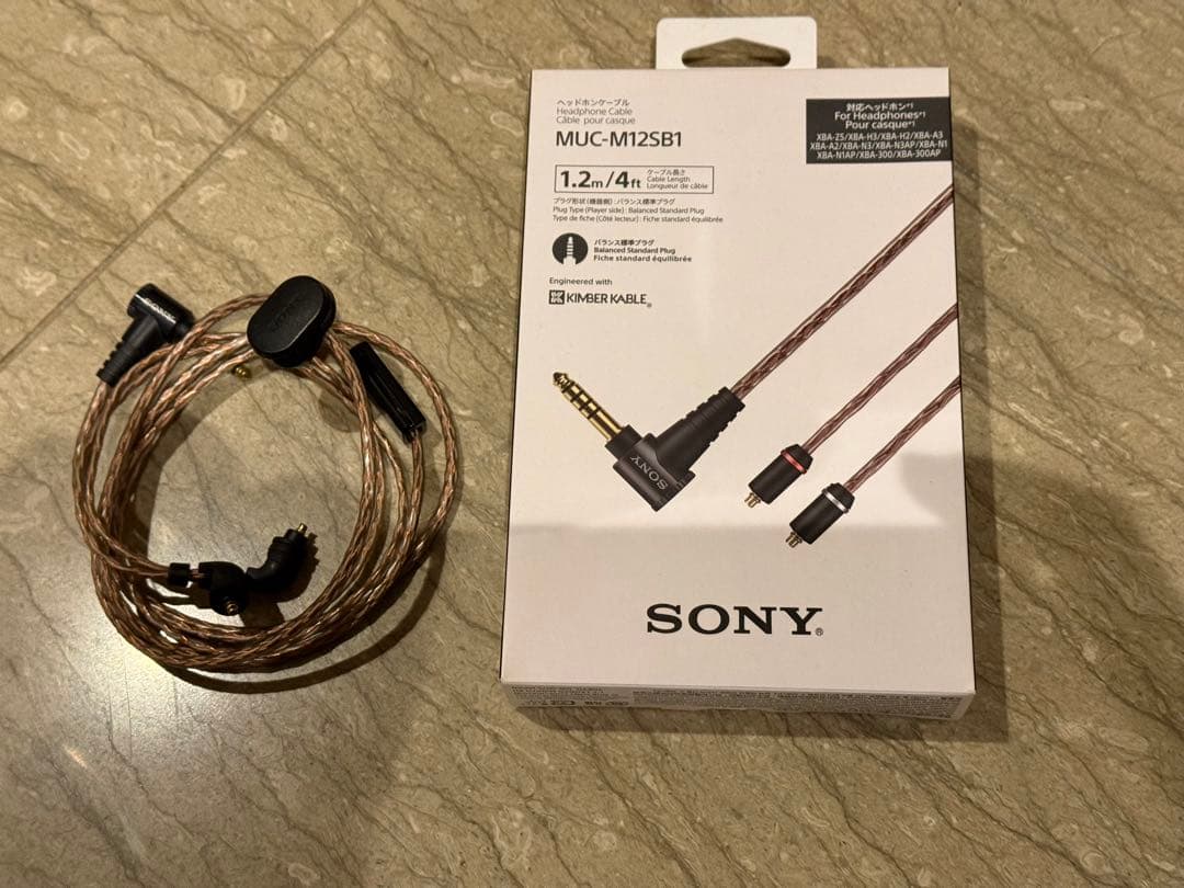 SONY MUC-M12SB1 イヤホンケーブル 1.2m