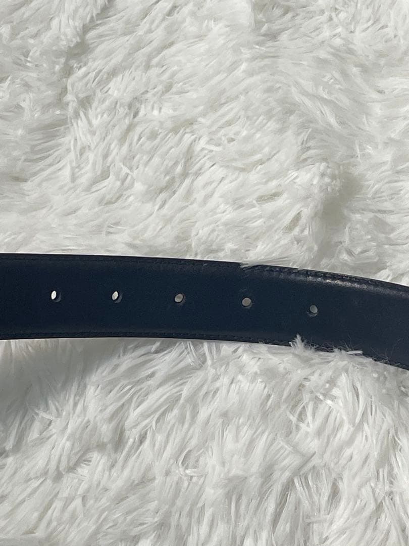 美品　DIOR ディオール ロゴバックル 本革リバーシブル ベルト 箱付き