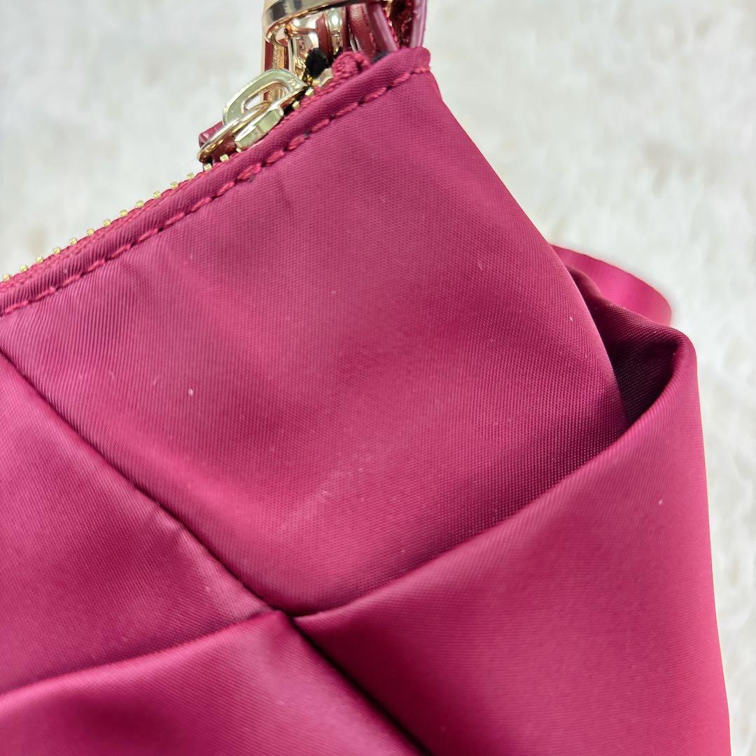TOCCA トッカ ワンショルダー トートバッグ ナイロン ワインレッド希少