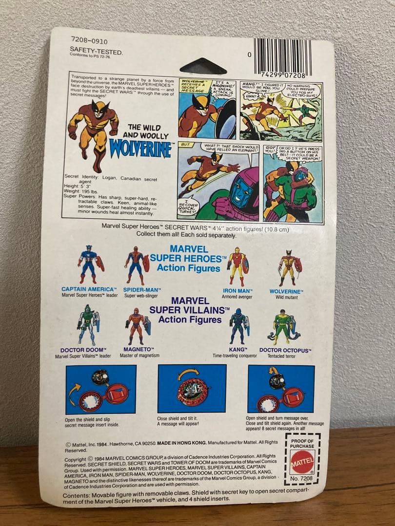1984年当時物　未開封　マテル製　ウルバリン
