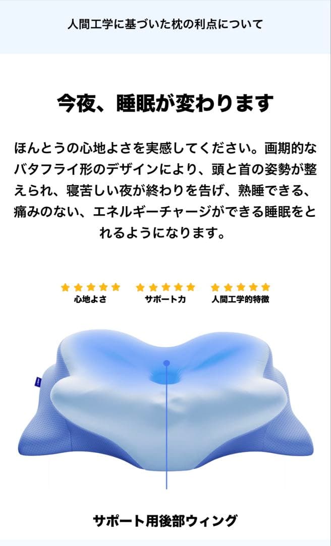 Facebookで見つけた枕　Derila 枕　アンナ Derila Ergo