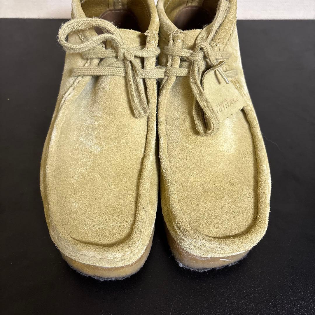箱あり CLARKS ORIGINALS クラークス ワラビー ベージュモカシン