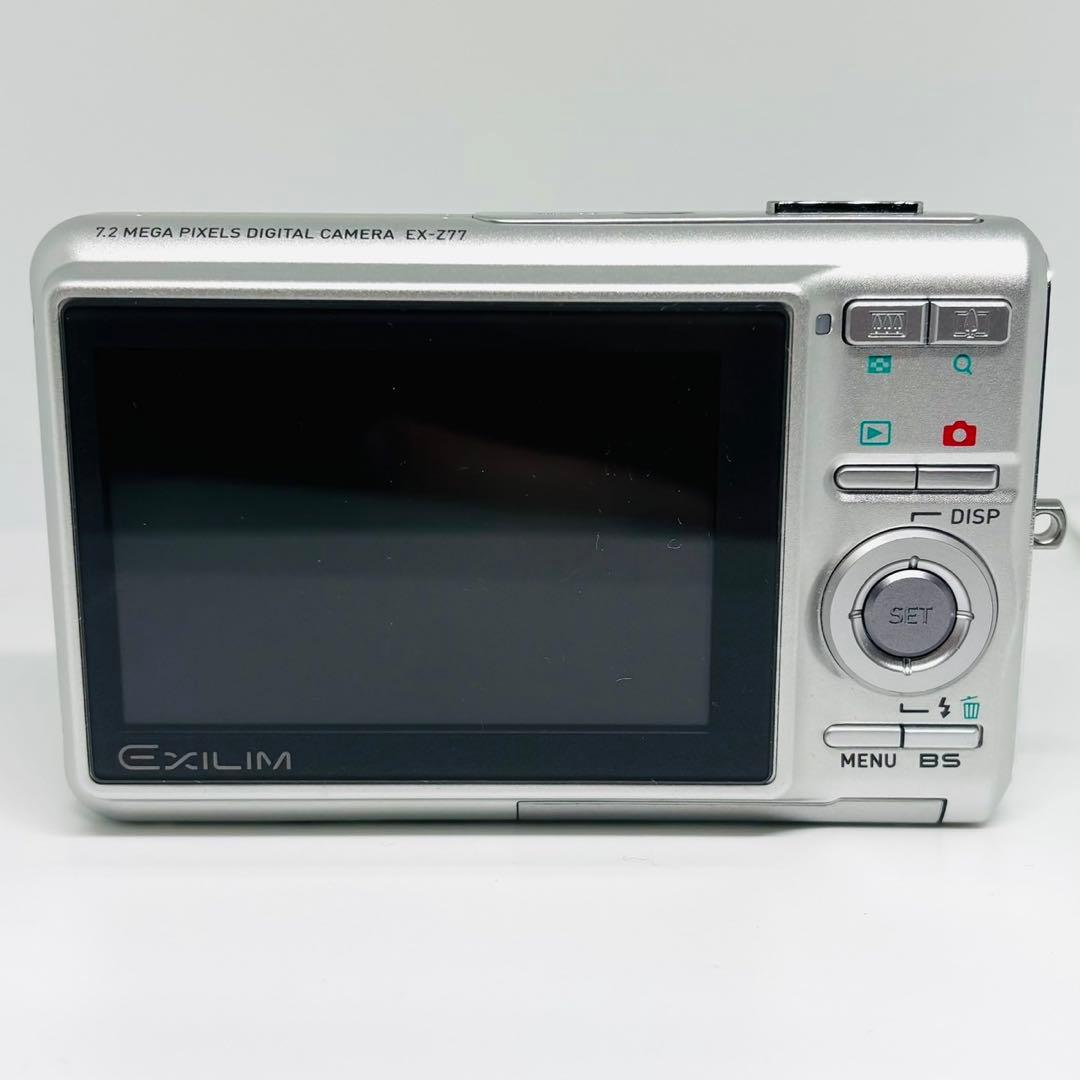 美品✨ CASIO EXILIM EX-Z77 シルバー デジカメ コンデジ