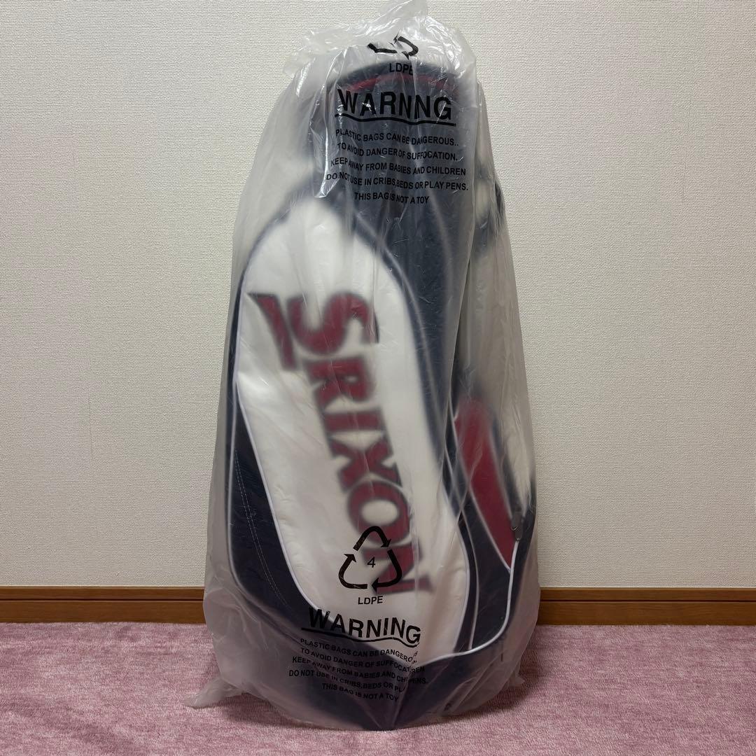 【新品未使用 袋保管】SRIXONキャディバッグ GGC-S155G 白/黒/赤