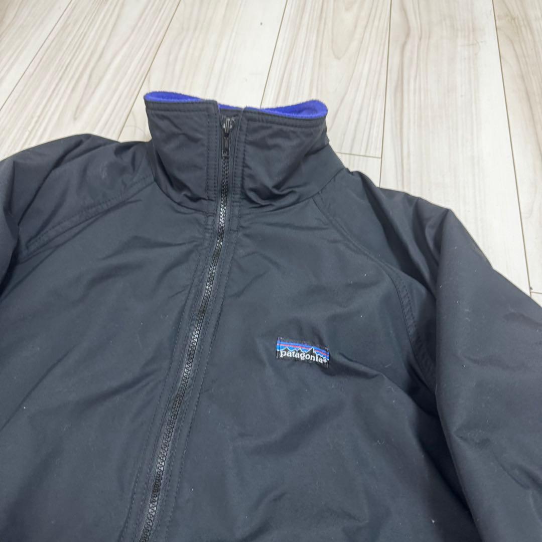 80s 三角タグ　USA製　シェルドシンチラジャケット　パタゴニア　ブラック