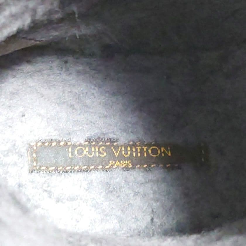 【美品】ルイヴィトン ムートン エンジニアブーツ レザー ベルト ボア 37