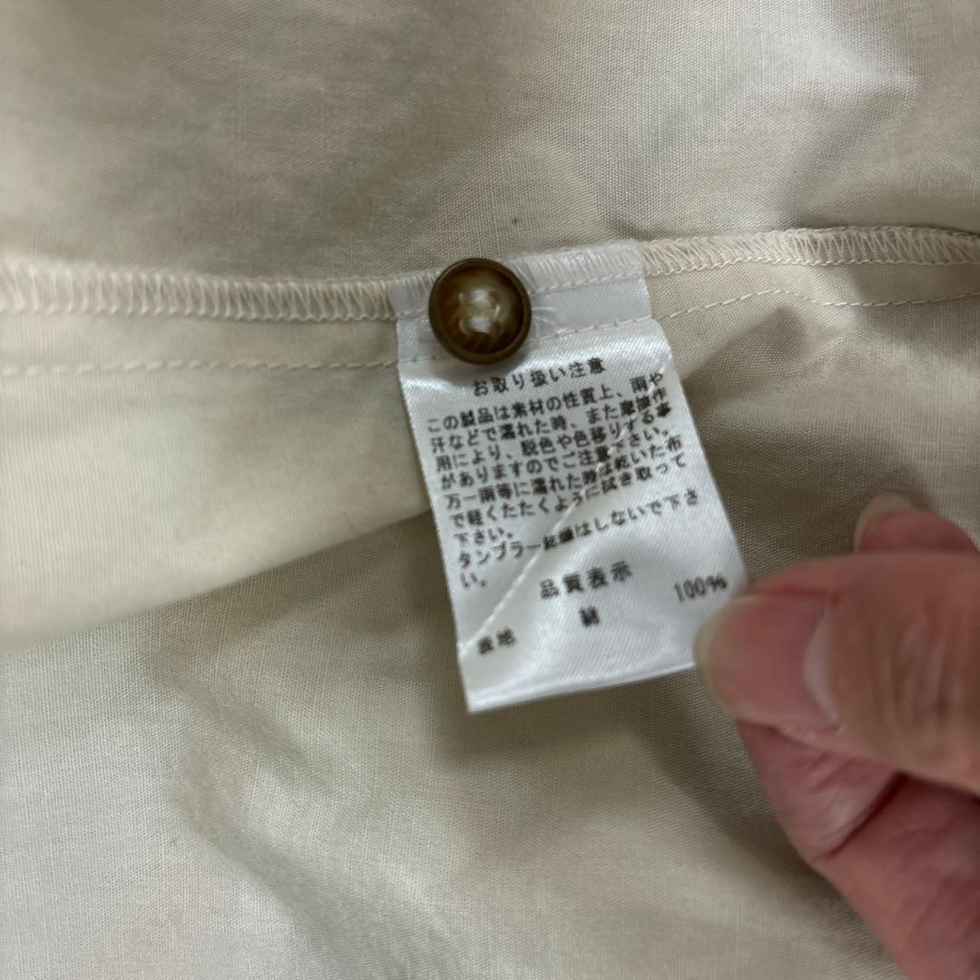 ヴィクトリアンメイデン　スタンドカラー　フリル　ブラウス　シナモン　ベージュ