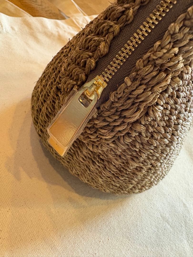 manimaris 新品未使用 アバカボストンバッグ ミニサイズ トーブ