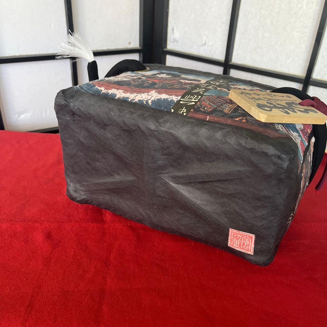 侍猫 一閑張り バッグ かごバッグ ハンドバッグ 和柄 猫 龍 小さめ