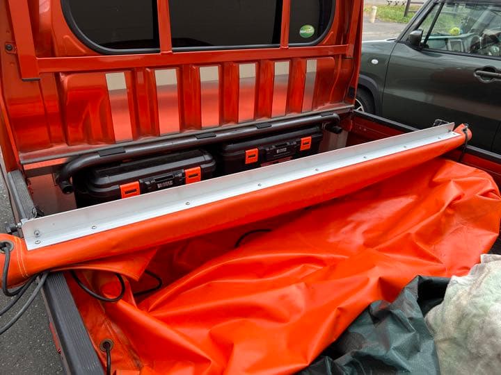 軽トラックジャンボ用、特注荷台シート