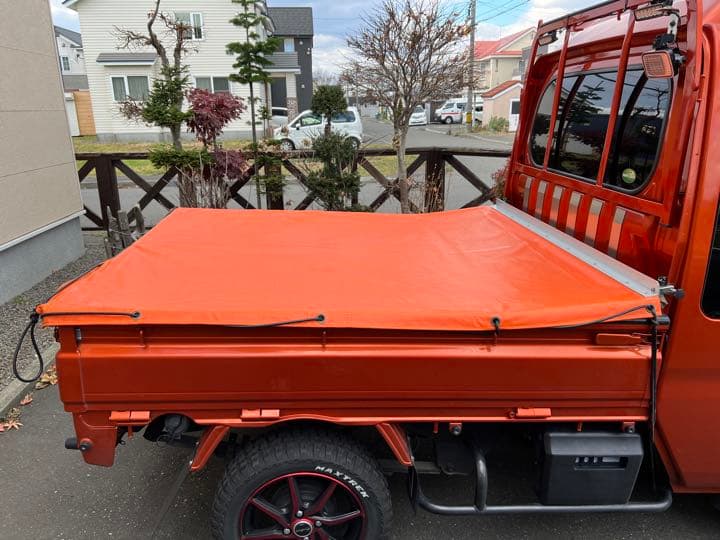 軽トラックジャンボ用、特注荷台シート