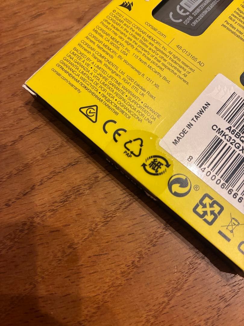 CORSAIR DDR5 32GB (16GB×2) 6000MHz