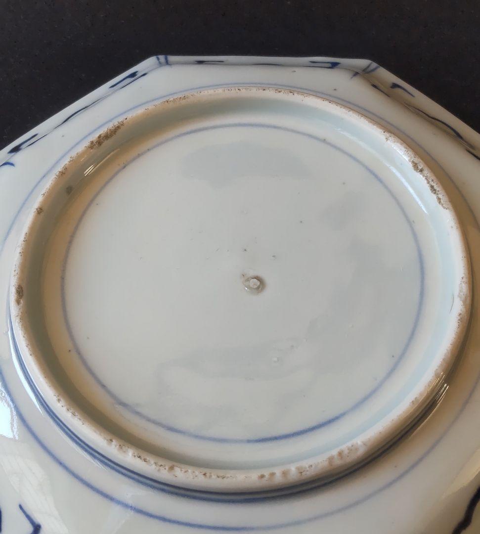 古伊万里　染付　八角皿