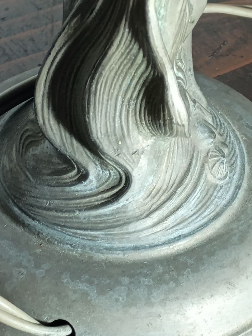 アールヌーボーアンティーク彫刻電気スタンド