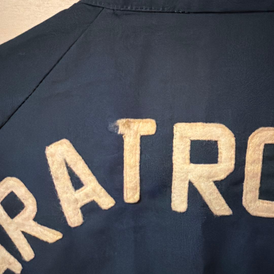 ネイビー ナイロンジャケット パラシュート刺繍