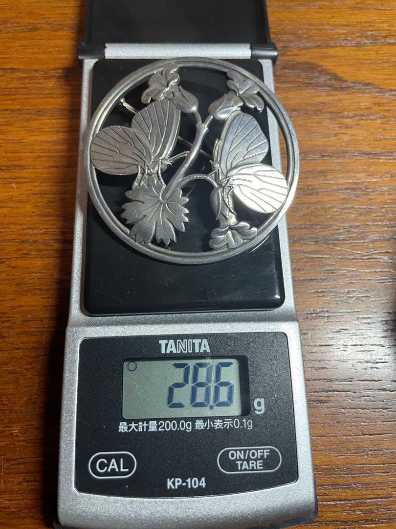  　ジョージジェンセン　ブローチ　SILVER 蝶々