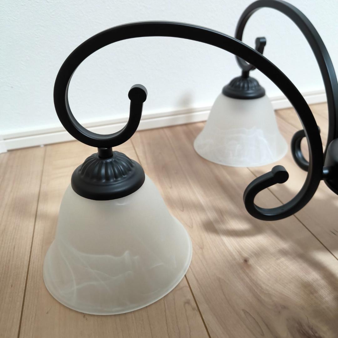 天井照明　シャンデリア　５灯　マッドブラック　クロティルド