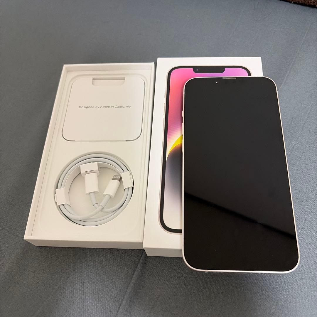 iPhone14.256GB.色スターライト.内容量85%