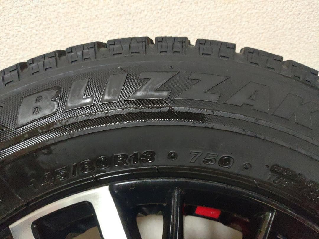 社外13インチアルミホイール/ブリザック VRX 145/80/13 2019y