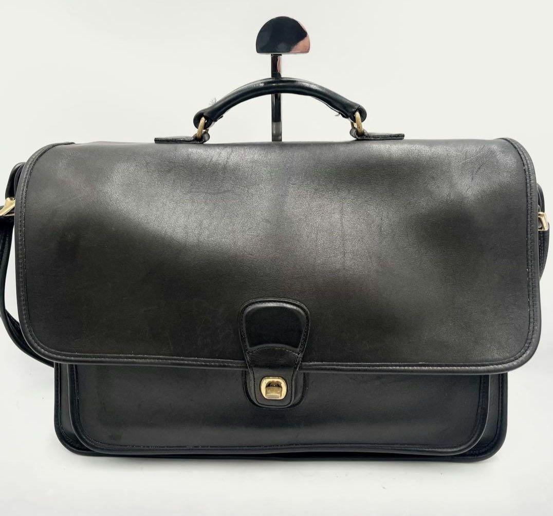 バッグ COACH 5180 Leather Satchel Shoulder Bag