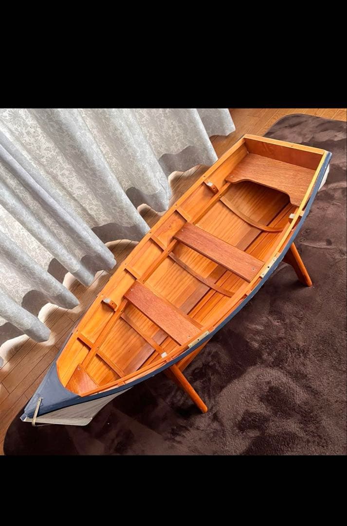 【直接取りに来られる方限定】ボート型 センターテーブル 舟型 木製