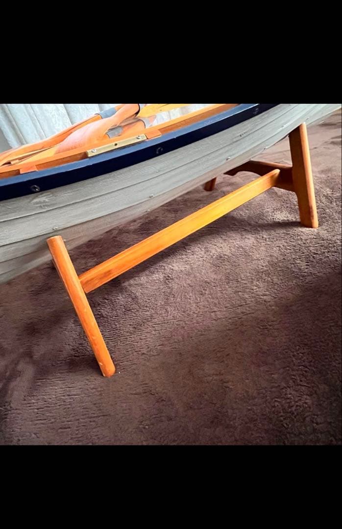 【直接取りに来られる方限定】ボート型 センターテーブル 舟型 木製