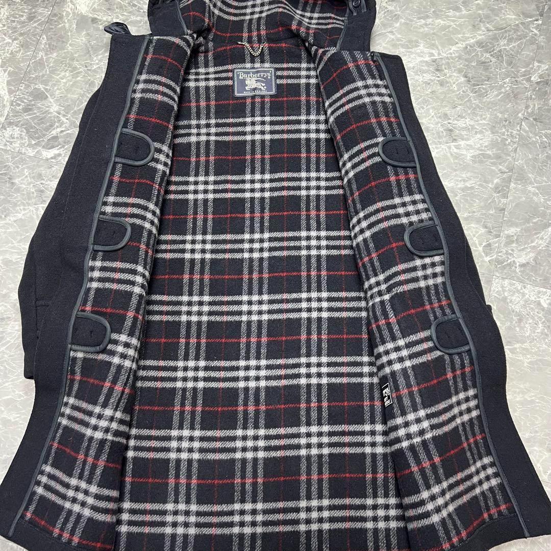バーバリー　スペシャリティダッフル　コート　ネイビー　ノバチェック XL相当